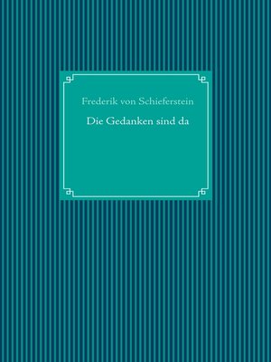 cover image of Die Gedanken sind da